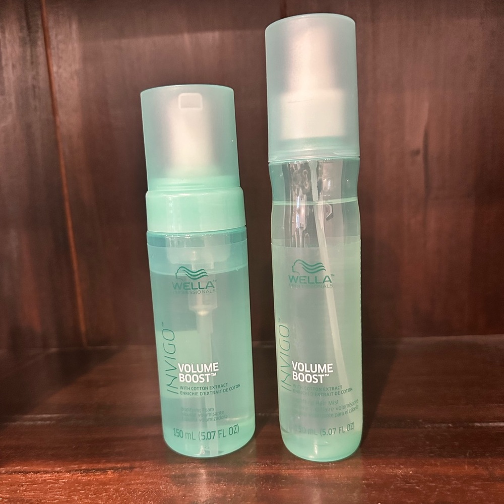 Wella volume boost styling products